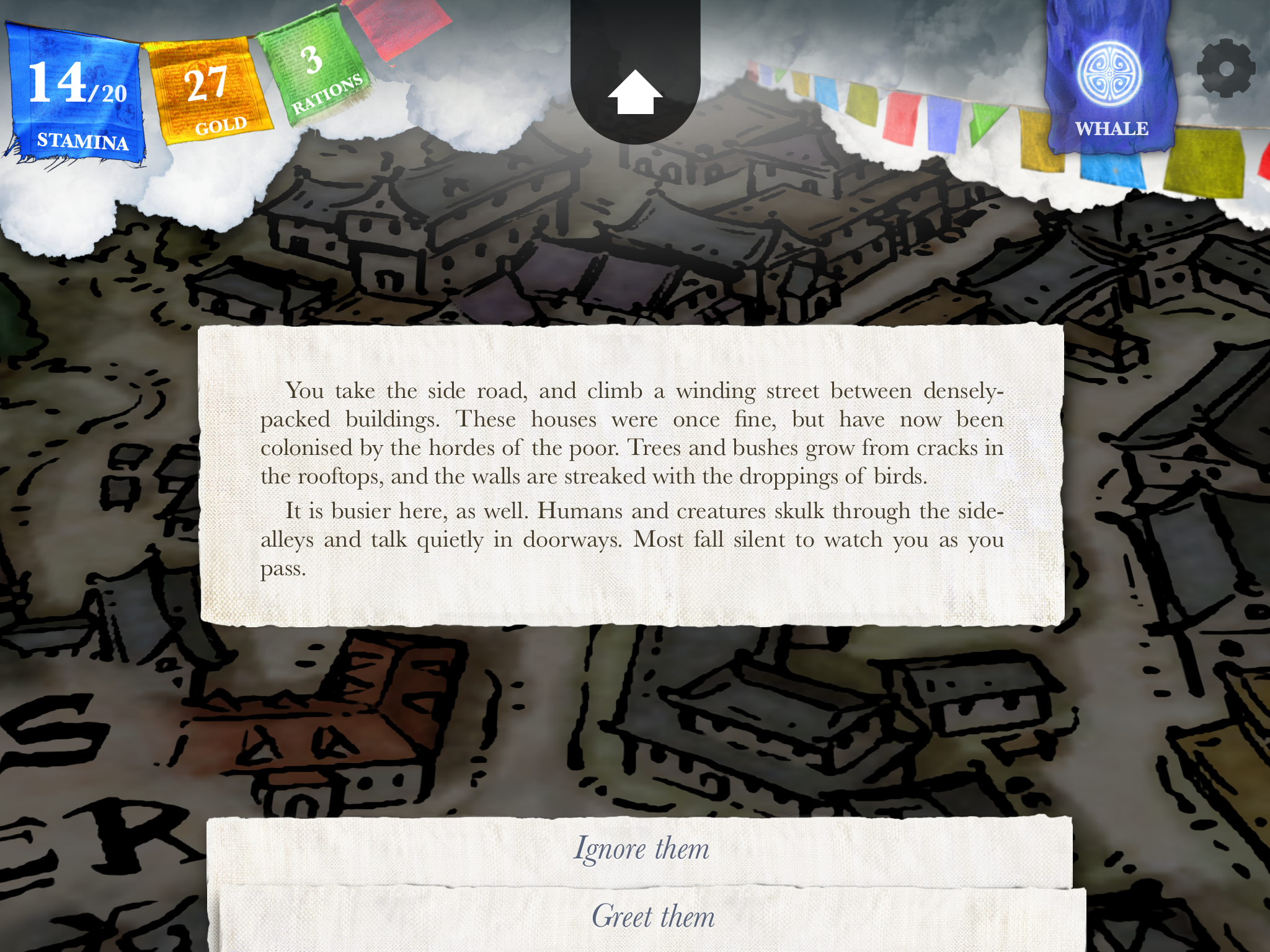 Text fragments and user choice in Sorcery!