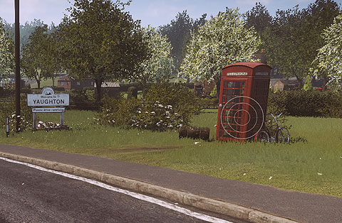 In Everybody's gone to the rapture, visual cues that look like targets overlayed on relevant parts of the scene can direct the player to important areas, complementing the sound.