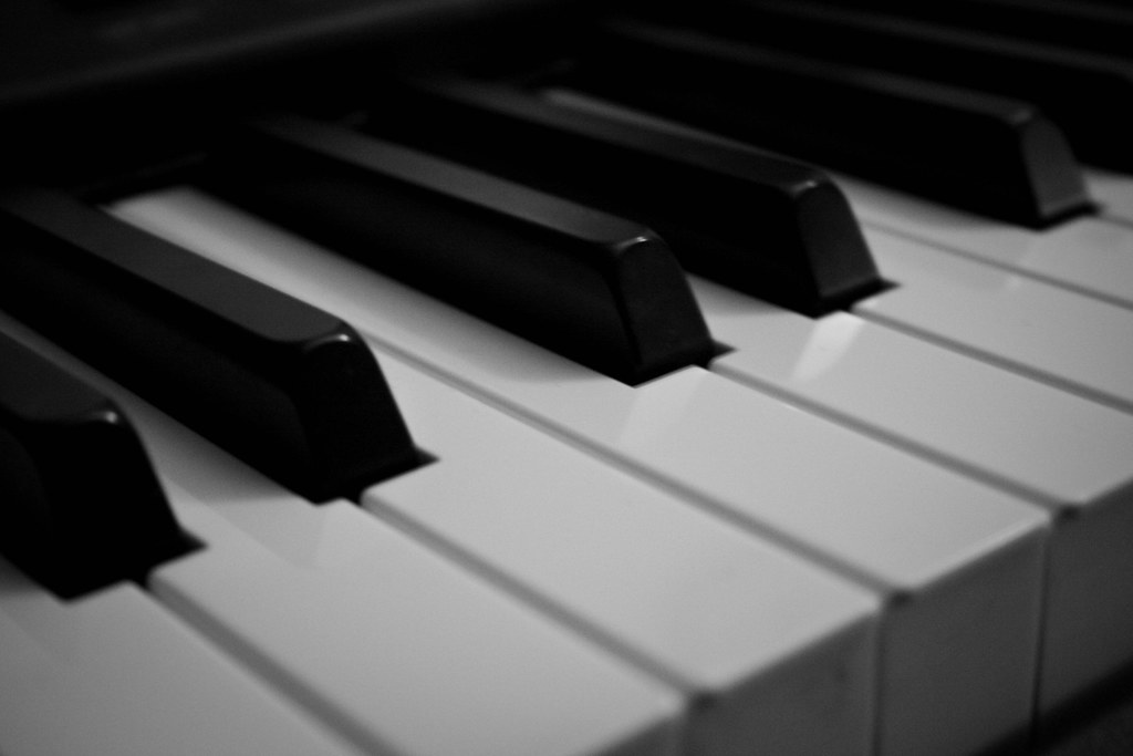 A piano keyboard (I couldn't find a nice picture of a computer keyboard)